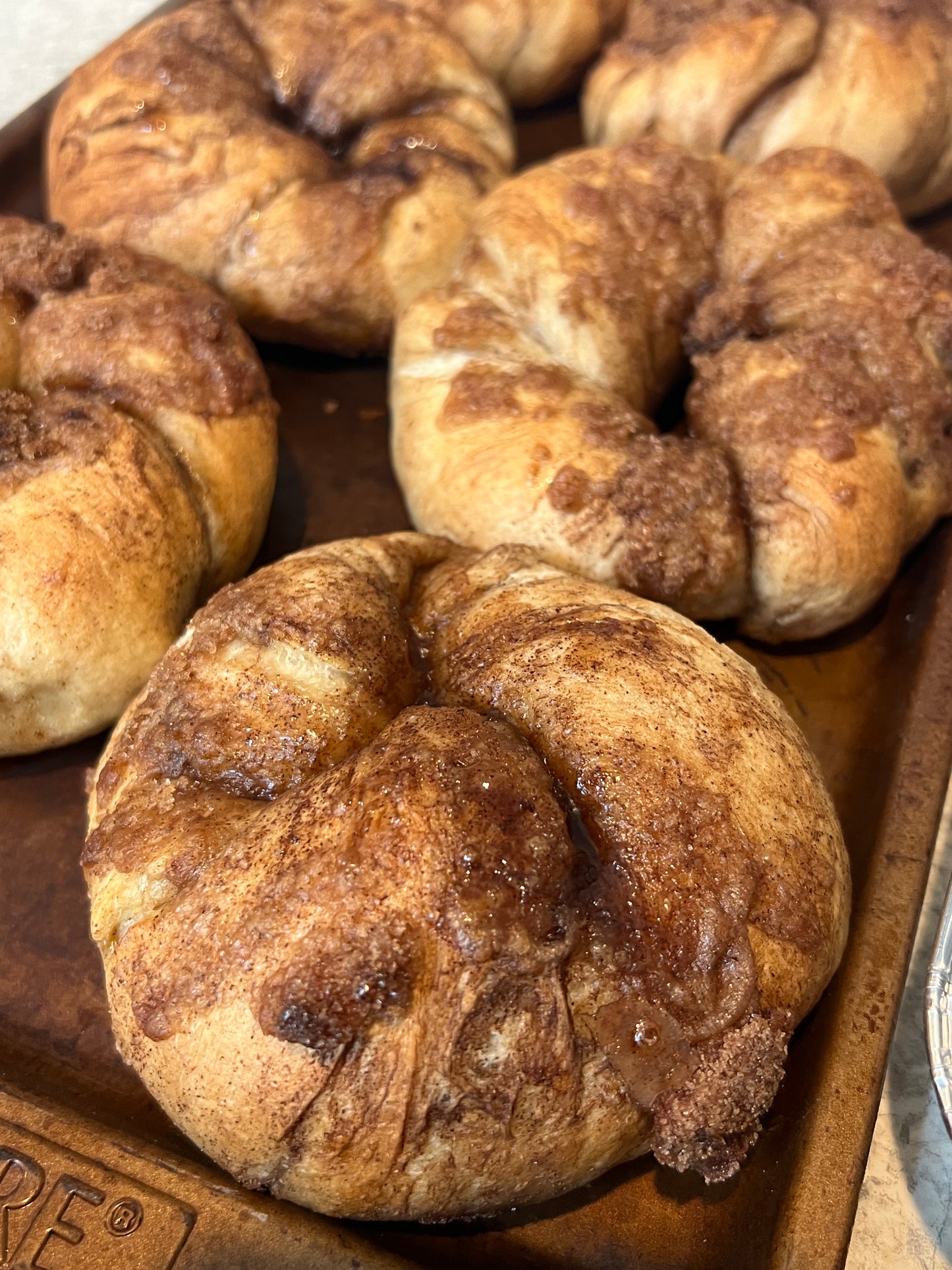 Cinnamon Crunch Bagels