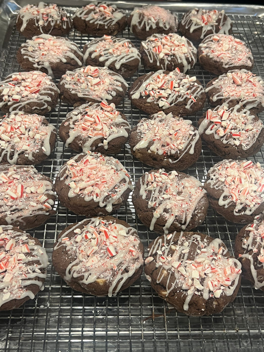 Large Triple Chocolate Peppermint Sourdough Cookie