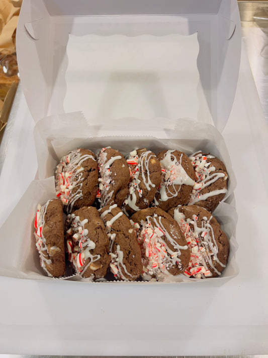 Triple Chocolate Peppermint Sourdough Cookie Gift Box