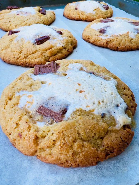 S'mores Sourdough Chocolate Chip Cookie